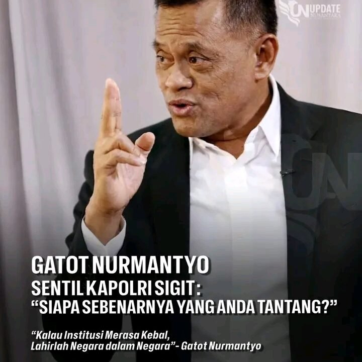 Gatot Nurmantyo Kritik Pernyataan Kapolri Jendral Listyo Sigit Prabowo